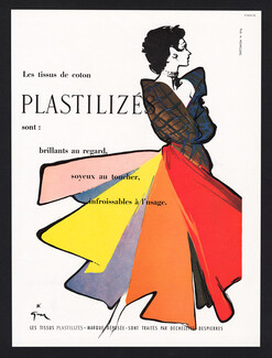 Tissus Plastilizés (Fabric) 1955 René Gruau