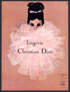 Christian Dior (Lingerie) 1963 René Gruau (Version A)