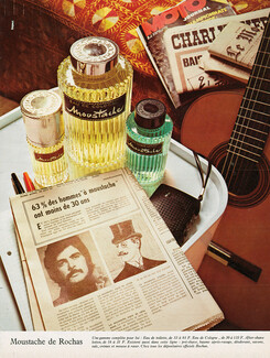 Marcel Rochas (Perfumes) 1973 Moustache, Guitar