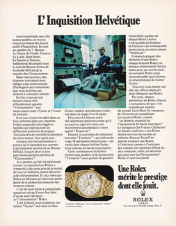 Rolex (Watches) 1970 L'Inquisition Helvétique, Datejust Jubilé