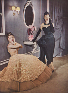 Christian Dior 1950 Épanouissement et fourreau, Photo Harry Meerson
