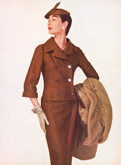 Christian Dior 1954 Buste long ceinturé aux hanches