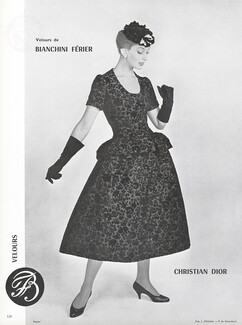 Christian Dior 1954 Velours Bianchini Férier