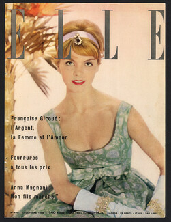 Christian Dior 1958 Robe du soir en satin imprimé, Cover only