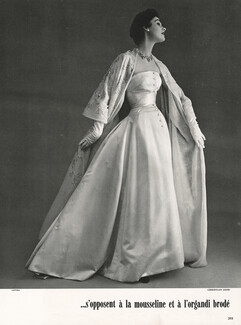 Christian Dior 1953 Evening Gown, Photo Philippe Pottier, Pétillault