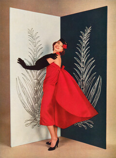 Christian Dior 1956 Red dress