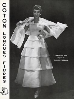 Christian Dior 1955 Organdi Simonnot-Godard