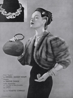 Mendel - Maggy Rouff 1953 Bijoux Clerc, Violette Cornille