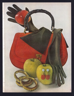Orange With Nut And Apple Colours 1962 Sandor Goldberger bracelets, Kramer, Kislav