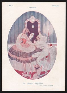Carnaval - Le doux Papillon, 1919 - Gerda Wegener Butterfly Costume, Disguise, Carnival