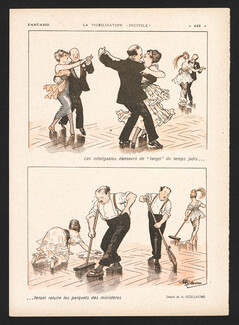 Les Infatigables Danseurs de Tango..., 1917 - Mobilisation Incivile, Albert Guillaume