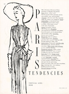 Christian Dior 1950 Vertical Line, Eric (Carl Erickson)