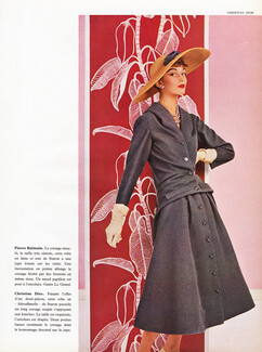 Christian Dior 1955 Robe en aléouflanelle de Staron