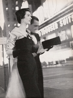 Jacqueline Monnin (Couture) 1953 New York City, Prêt à Porter, Photo Henry Clarke