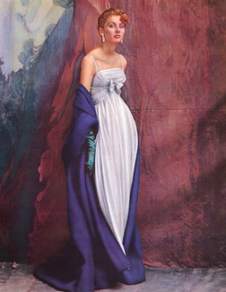 Jacques Griffe 1953 Mousseline G. Pétillault, Lainage Pierre Besson, Photo Rawlings