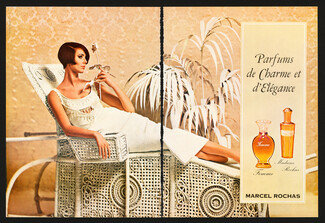 Marcel Rochas (Perfumes) 1966 Charme et Elégance, Femme, Madame Rochas, Photo Jaeckin