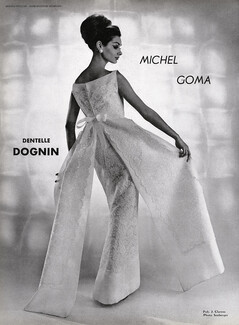 Michel Goma (Couture) 1963 Dentelle Dognin