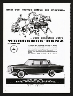Mercedes-Benz 1962 La 300 SE, L'aurige et ses chevaux