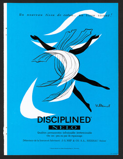 J.G. Nef & C° (Fabric) 1956 Nelo, Bernard Villemot