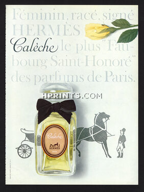 Hermès (Perfumes) 1961 Calèche, Féminin, Racé, Signé