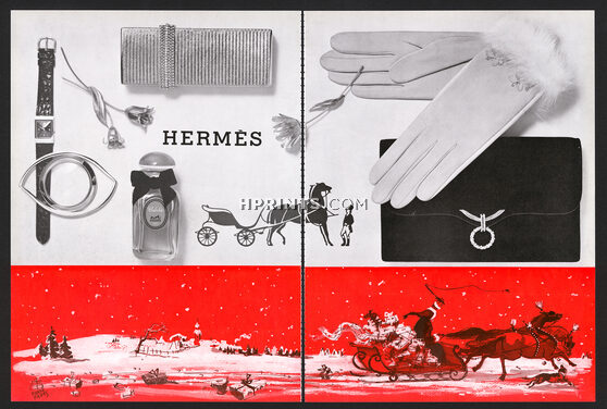 Hermès 1962 Handbag, Calèche Perfume, Gloves, Watch, Pierre Pagès