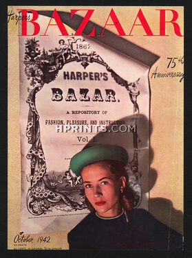 Harper's Bazaar 1942 October Cover, Photo Louise Dahl-Wolfe