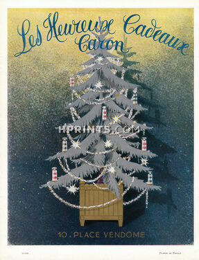 Caron (Perfumes) 1953 Les Heureux Cadeaux, Christmas Tree