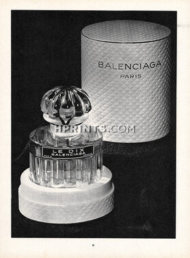 Balenciaga (Perfumes) 1961 Le Dix