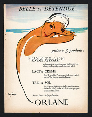 Orlane (Cosmetics) 1958 Belle et détendue, Pierre Simon, Body Care