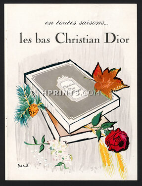 Christian Dior (Lingerie) 1964 Darnel, en toutes saisons... les bas Christian Dior, Stockings