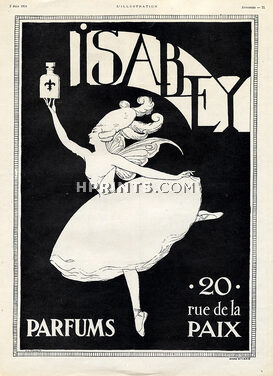 Isabey (Perfumes) 1924 André Nivard, Ballerina, 20 Rue de la Paix