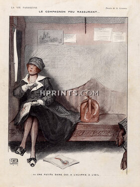 Léonnec 1917 ''Le Compagnon Peu Rassurant'' Elegant, Train