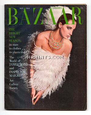 Harper's Bazaar 1964 November, Van Cleef & Arpels Necklaces, Photo Sokolsky