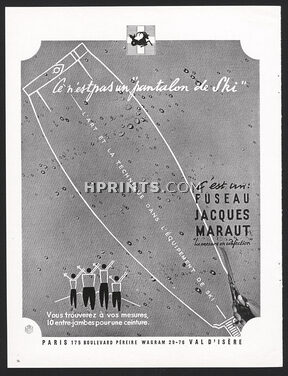 Jacques Maraut (Sportswear) 1948 Pantalon de ski, Fuseau