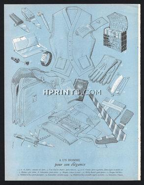 À un Homme, Pour son élégance 1948 Innovation, Hermès, Maquet, Yendis, Van Cleef & Arpels, Schitz, Hilditch et Key, Dominique Fircsa