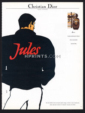 Christian Dior (Perfumes) 1982 Jules for Man, René Gruau