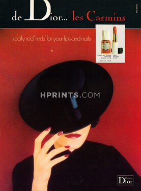 Christian Dior (Cosmetics) 1974 Les Carmins, Lips and Nails