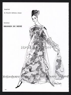 Yves Saint Laurent 1963 Brossin de Mere, Stucchi (Fabric) Hervé Dubly