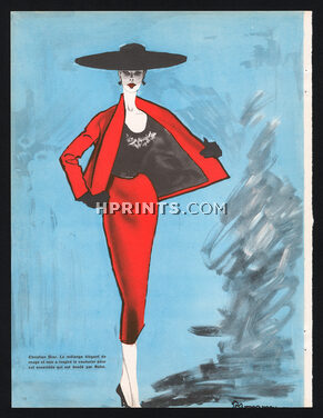 Christian Dior 1955 Broderie Rébé, Pierre Mourgue