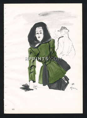 Hermès (Couture) 1945 René Gruau