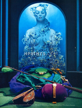 Hermès (Boutique) 1987 Opéra, Composition de Leïla Menchari, Illustration Thierry Bruet