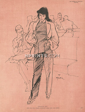 Marcelle Alix 1945 Après-ski, René Gruau Fashion Illustration