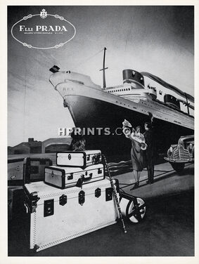 Prada 1973 Luggage, Ocean Liner Rex, Dog