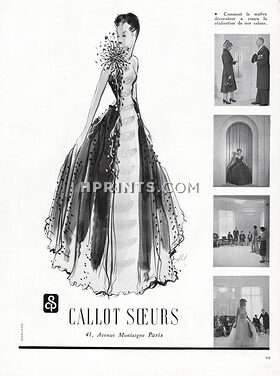 Callot Soeurs 1938 Salons, 41 Avenue Montaigne