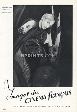 Jean Cocteau 1945 "Sang de Poète", Images du Cinéma Français