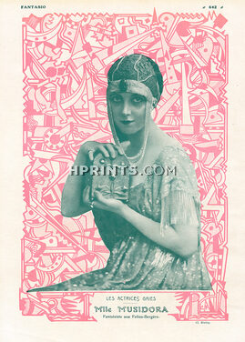 Musidora 1914 Chorus Girl Folies Bergère Portrait