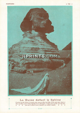 Loïe Fuller 1914 La Danse devant le Sphinx, Egypt