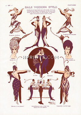Bals Modern Style, 1914 - Armand Vallée Tango Dancers