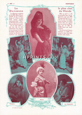 Maria Kuznetsova (Kousnezoff) 1914 La Danseuse la plus cher du Monde, Cleopatre, Manon, Les Huguenots
