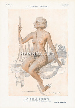Gustave Brisgand 1920 Miss Dherlys, Chorus Girl, Casino de Paris